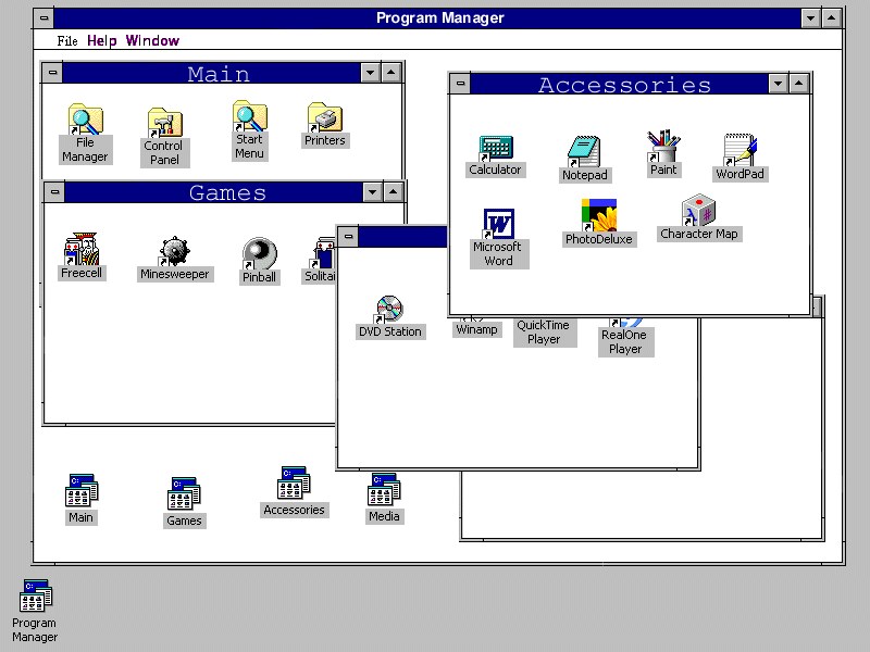 Windows 3.1 screen