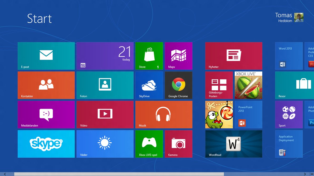 Windows 8 screen